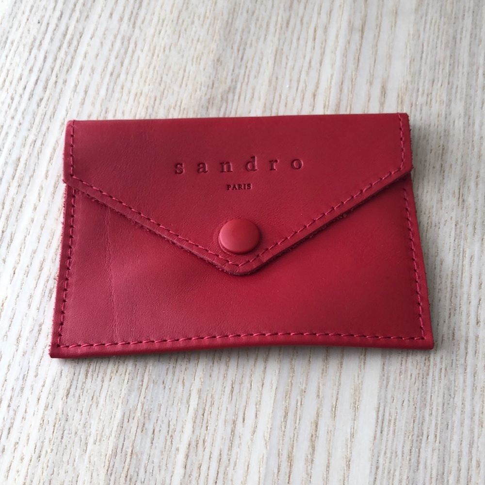 Sandro leather change pouch